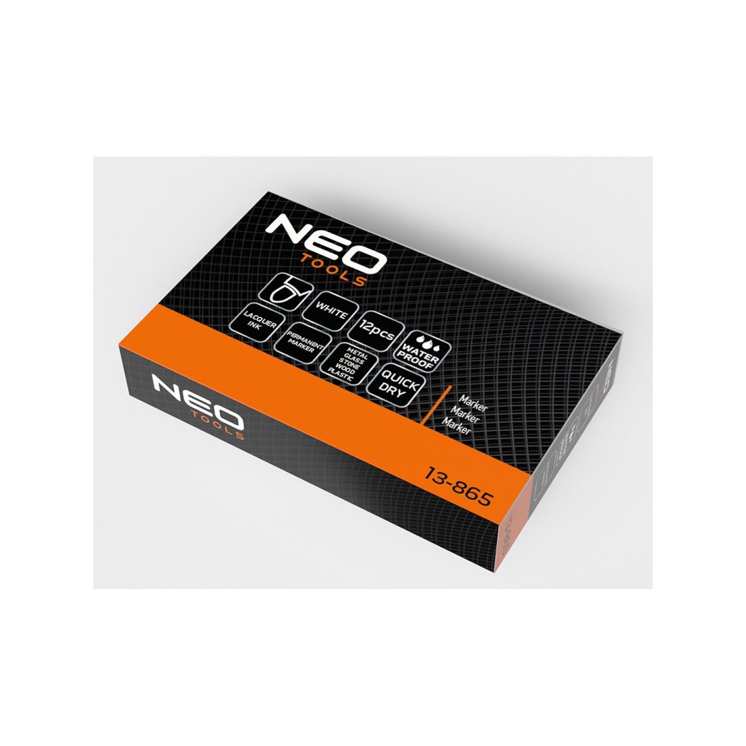 Statybinis žymeklis (markeris), baltas, nuolatinis, atsparus vandeniui, lakuotas, aliuminis, kartotiniai iš 12. 1 Statybinis žymeklis (markeris), baltas, nuolatinis, atsparus vandeniui, lakuotas, aliuminis, kartotiniai iš 12. 1