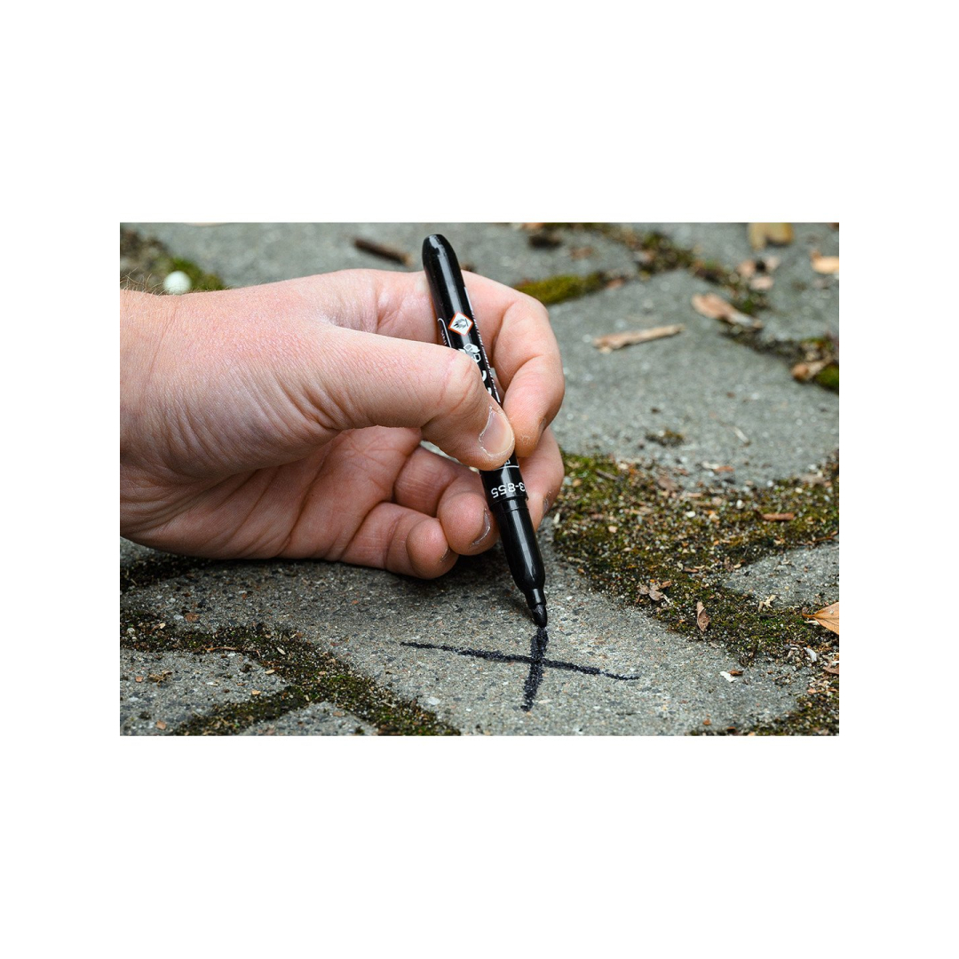 Statybinis žymeklis (markeris), juodas, nuolatinis, atsparus vandeniui, aliejinis, kartotiniai iš 30. 1 Statybinis žymeklis (markeris), juodas, nuolatinis, atsparus vandeniui, aliejinis, kartotiniai iš 30. 1