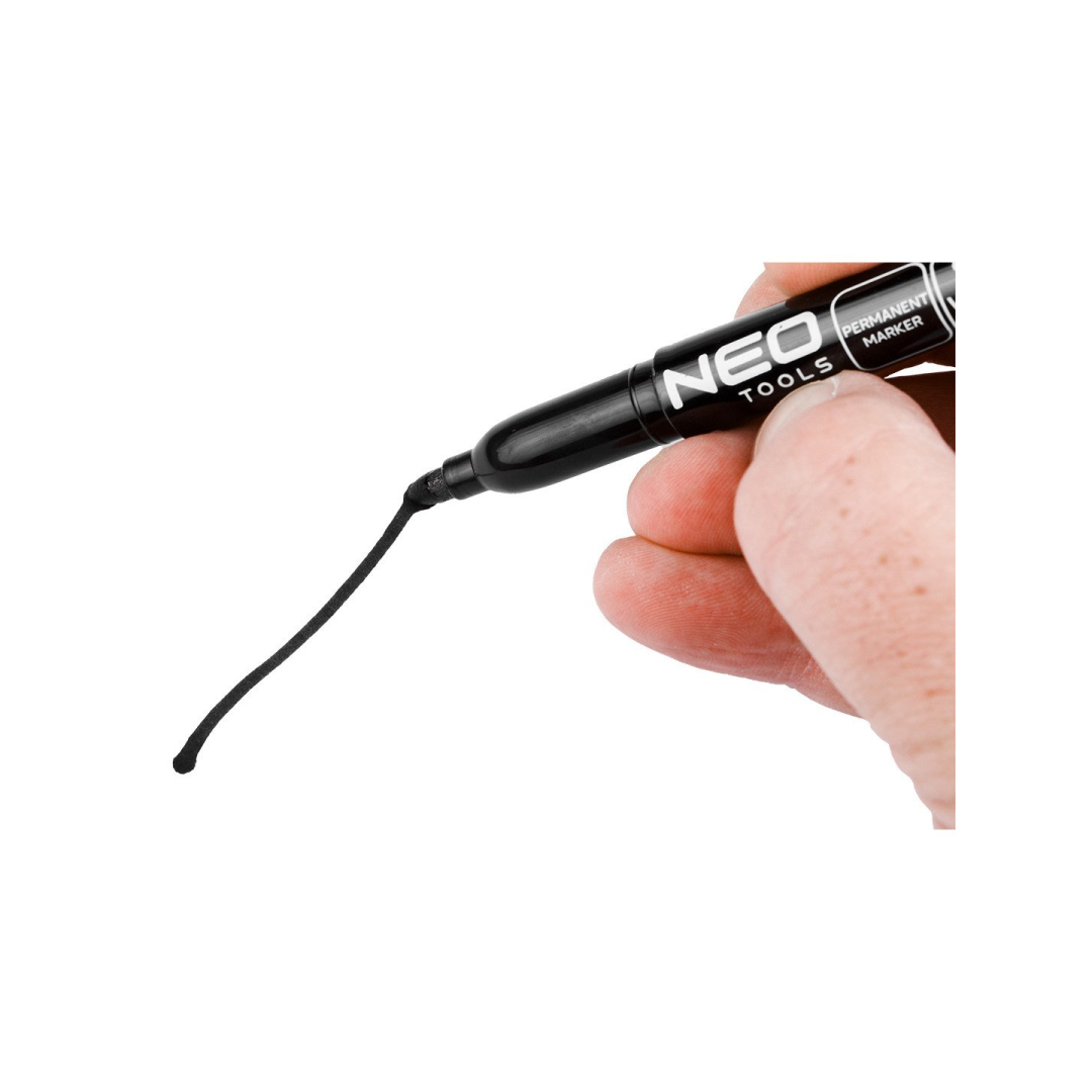 Statybinis žymeklis (markeris), juodas, nuolatinis, atsparus vandeniui, aliejinis, kartotiniai iš 30. 6 Statybinis žymeklis (markeris), juodas, nuolatinis, atsparus vandeniui, aliejinis, kartotiniai iš 30. 6