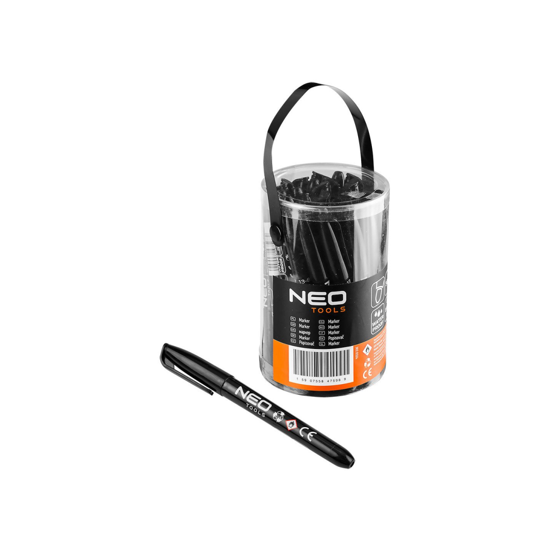 Statybinis žymeklis (markeris), juodas, nuolatinis, atsparus vandeniui, aliejinis, kartotiniai iš 30.