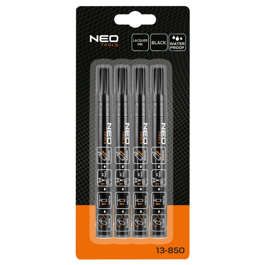 Statybinis žymeklis (markeris) storas, juodas, permanentinis, atsparus vandeniui, lakas, aliuminis, 4 vnt 1 Statybinis žymeklis (markeris) storas, juodas, permanentinis, atsparus vandeniui, lakas, aliuminis, 4 vnt 1