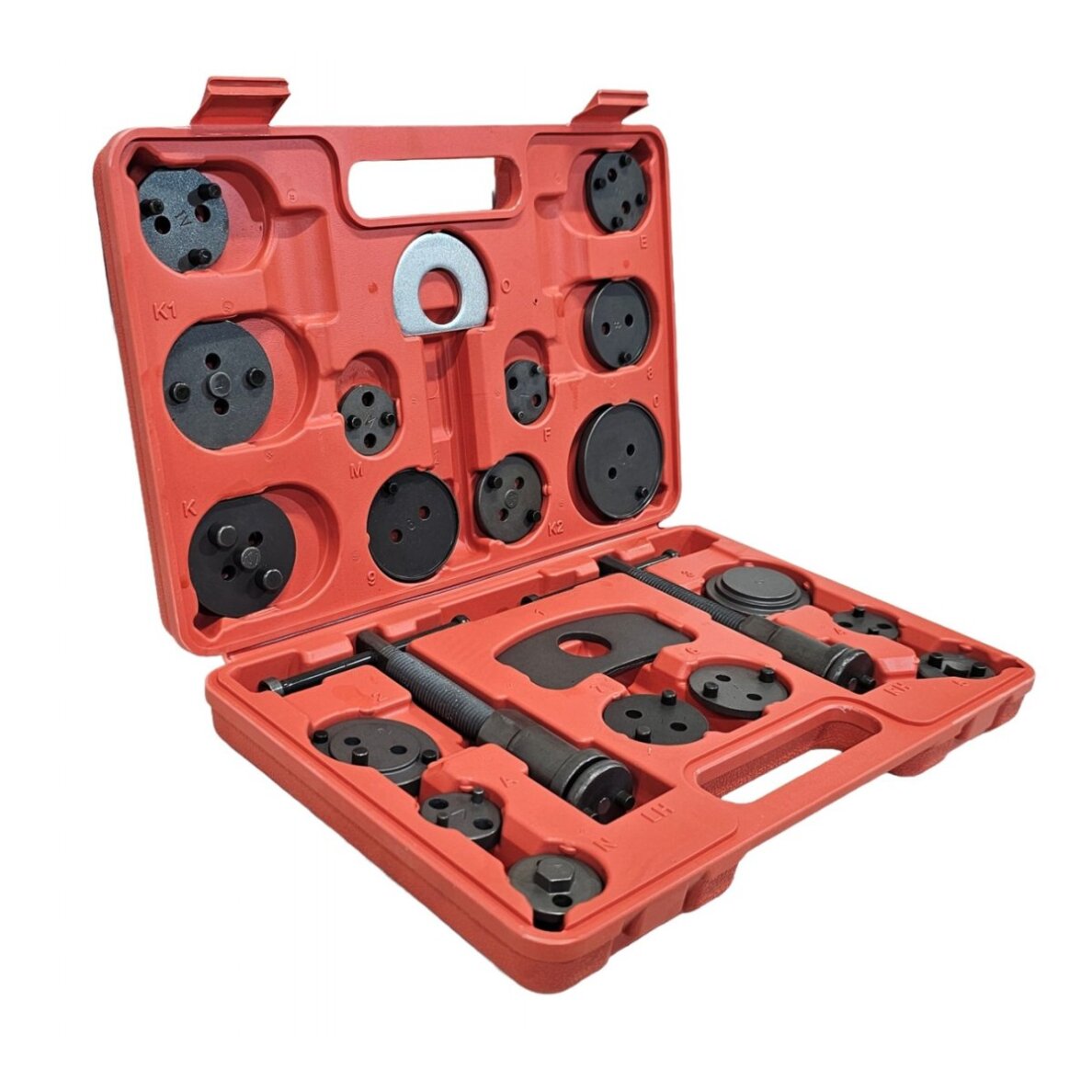 Stabdžių suportų sustumėjų rinkinys su kairiniu ir dešininiu sriegiu | 22 vnt. (LS-45) Stabdžių suportų sustumėjų rinkinys su kairiniu ir dešininiu sriegiu | 22 vnt. (LS-45)