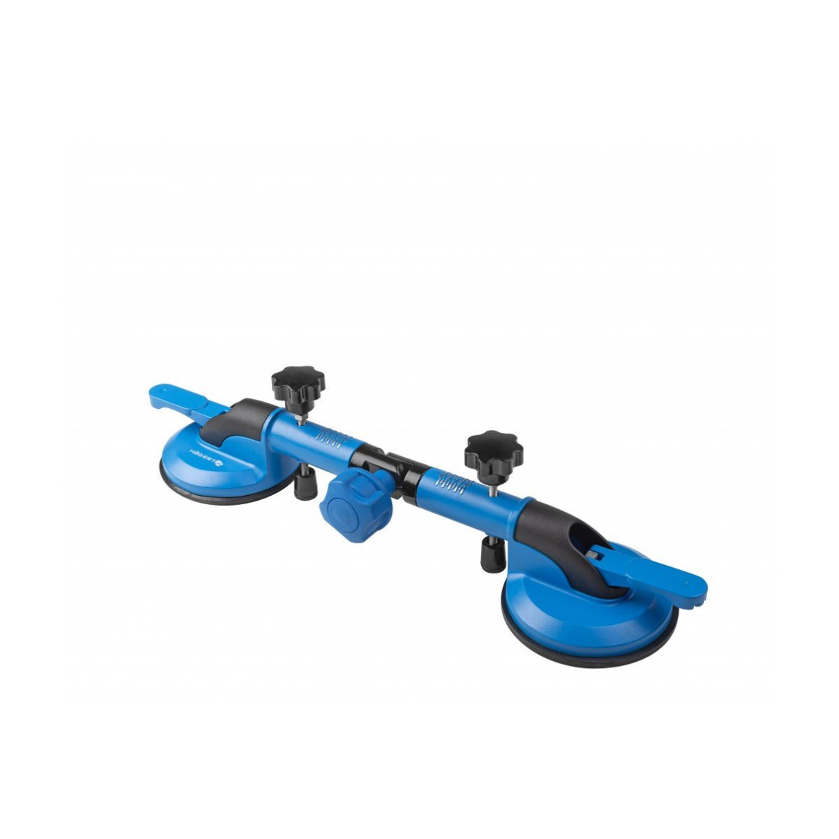 Stiklo laikiklis aliumininis dvigubas reguliuojamas 2x118mm 50kg 1