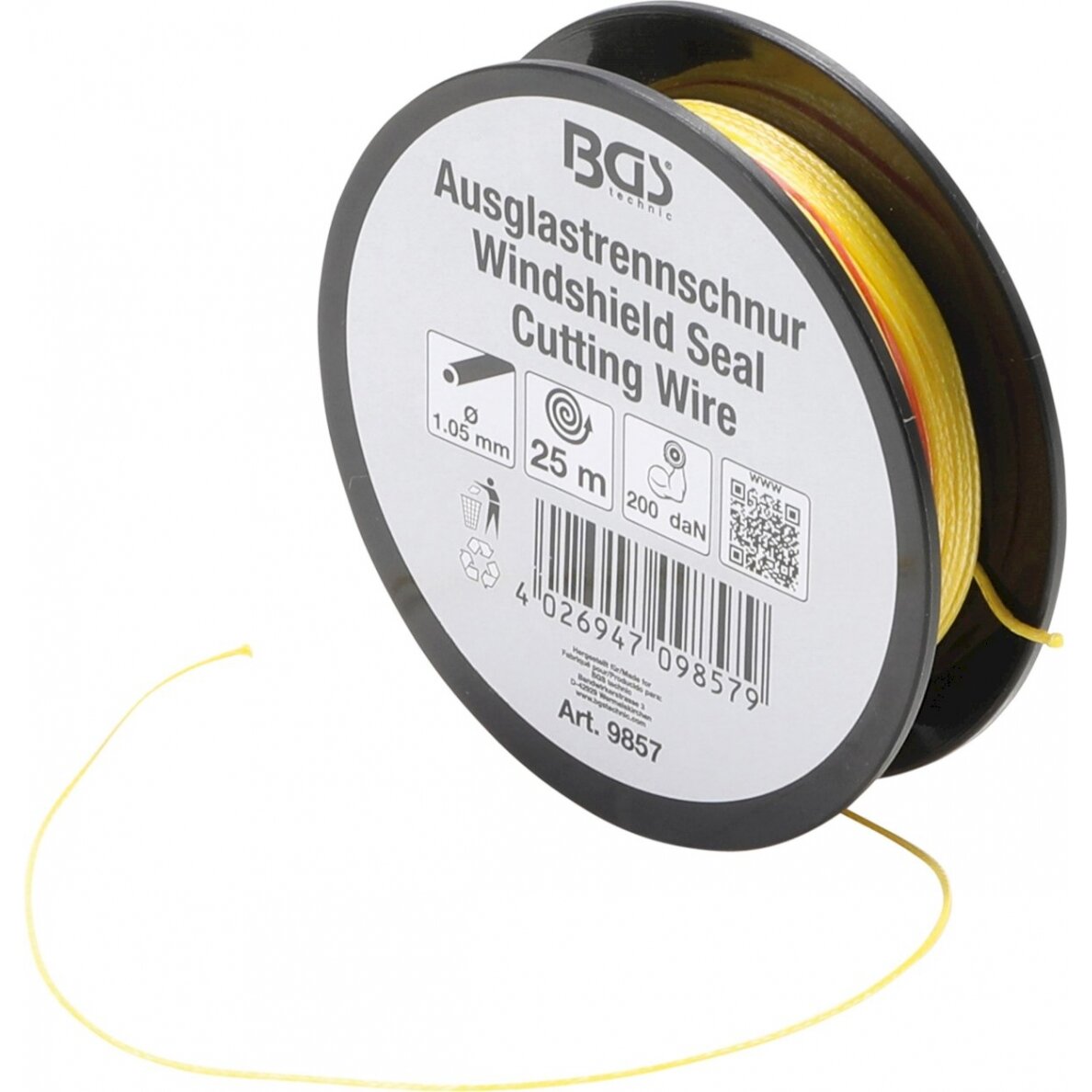 Stiklo pjovimo trosas | 25 m | 200 daN (9857) Stiklo pjovimo trosas | 25 m | 200 daN (9857)