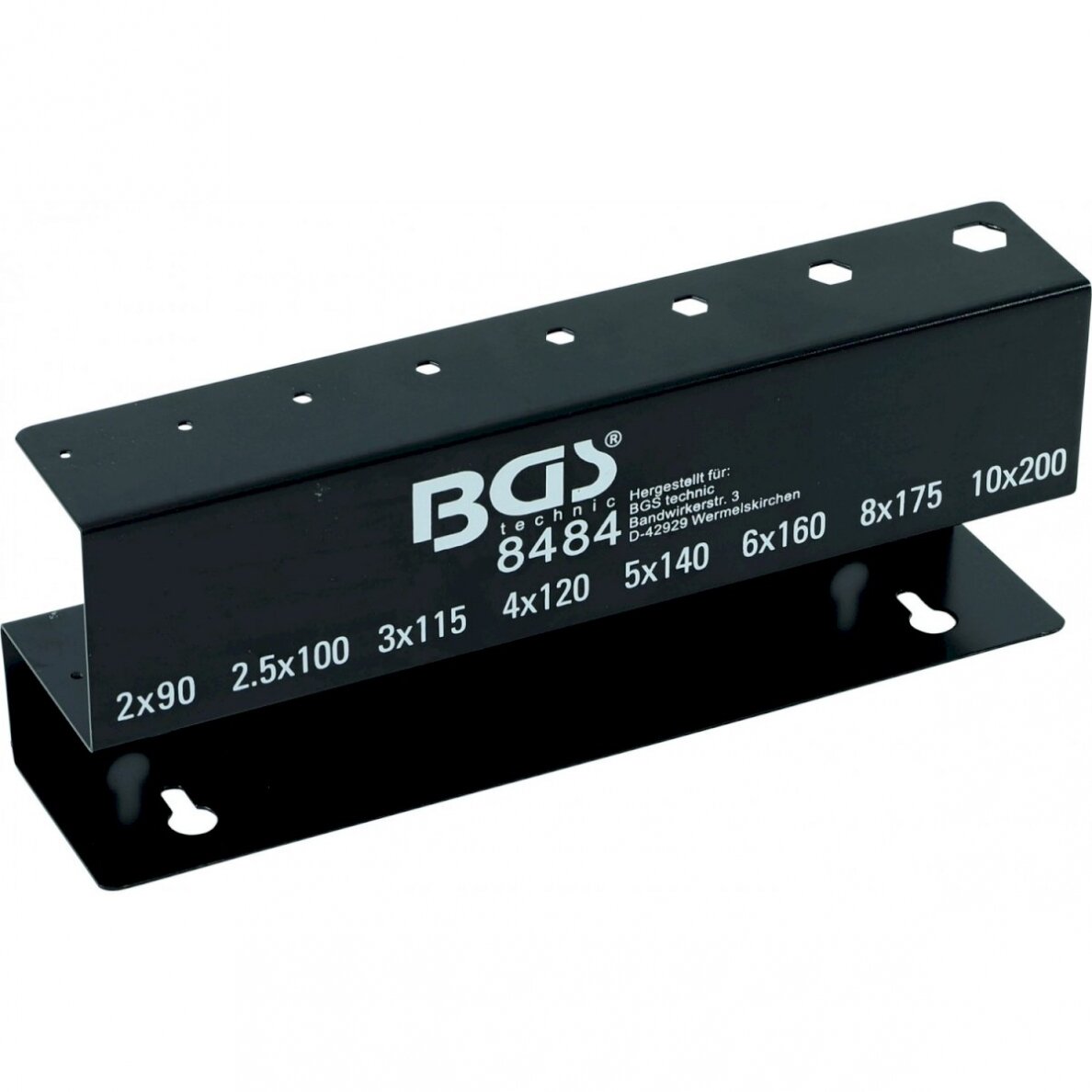 Stovas, laikiklis Hex šešiakampiams raktams nuo BGS 8484 (8484-1) Stovas, laikiklis Hex šešiakampiams raktams nuo BGS 8484 (8484-1)