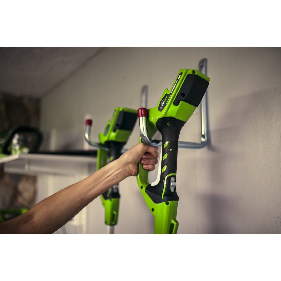 Akumuliatorinis trimeris - žoliapjovė Greenworks G24LT30M, 24 V, (be akum. ir krov.) 14