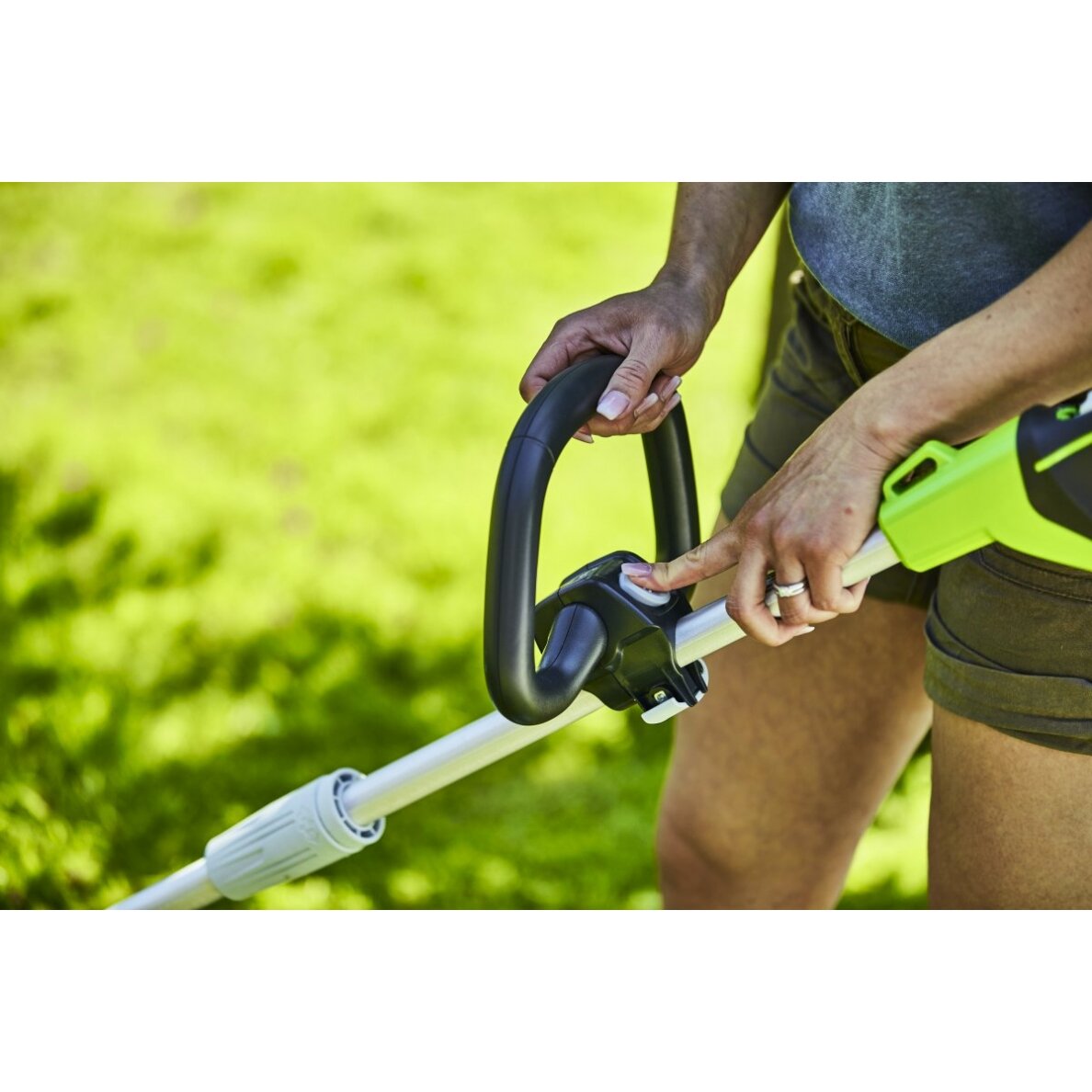 Akumuliatorinis trimeris - žoliapjovė Greenworks G24LT30M, 24 V, (be akum. ir krov.) 17