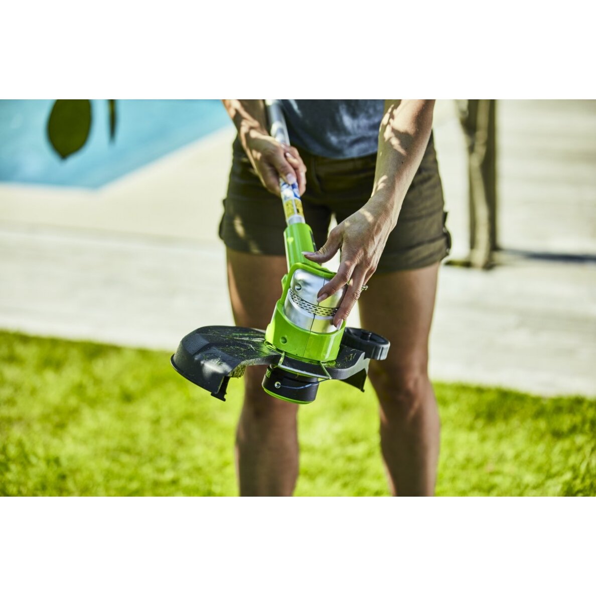 Akumuliatorinis trimeris - žoliapjovė Greenworks G24LT30M, 24 V, (be akum. ir krov.) 20