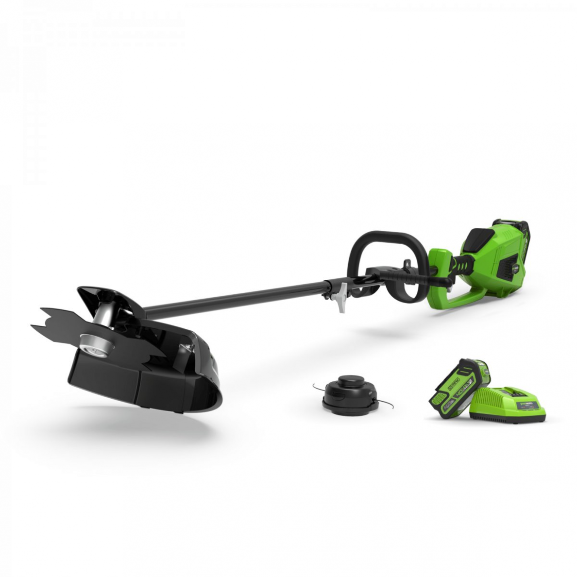 Akumuliatorinis trimeris - žoliapjovė / krūmapjovė Greenworks GD40BCK4, 40 V, 1x4,0 Ah Akumuliatorinis trimeris - žoliapjovė / krūmapjovė Greenworks GD40BCK4, 40 V, 1x4,0 Ah