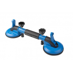 Stiklo laikiklis dvigubas reguliuojamas 2x118mm 50kg Stiklo laikiklis dvigubas reguliuojamas 2x118mm 50kg