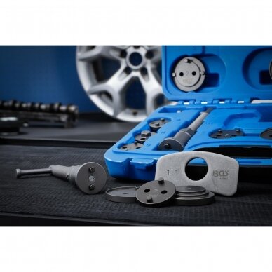 Stabdžių stūmoklio atstatymo įrankių rinkinys | 18 vnt. (1119) 2 Stabdžių stūmoklio atstatymo įrankių rinkinys | 18 vnt. (1119) 2