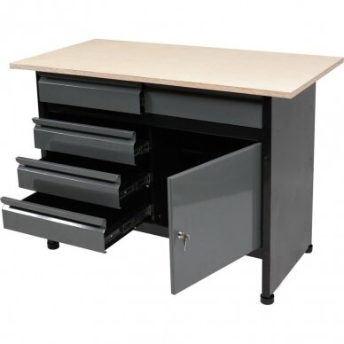 Stalas įrankių dirbtuvėms 116x60cm Vorel Stalas įrankių dirbtuvėms 116x60cm Vorel