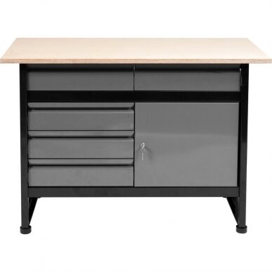 Stalas įrankių dirbtuvėms 116x60cm Vorel 1 Stalas įrankių dirbtuvėms 116x60cm Vorel 1