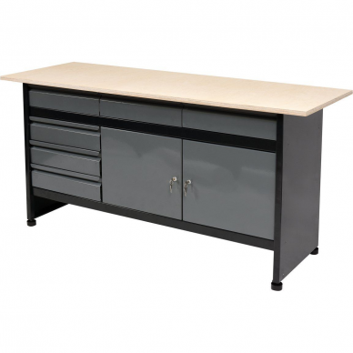 Stalas įrankių dirbtuvėms Vorel, 1700 x 600 mm 1 Stalas įrankių dirbtuvėms Vorel, 1700 x 600 mm 1