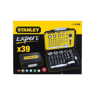 Stanley antgalių komplektas, 40 dalių 2