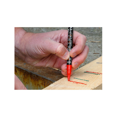 Statybinis žymeklis (markeris), 4 spalvos, permanentinis, atsparus vandeniui, lakas, aliuminis, 4 vnt 6 Statybinis žymeklis (markeris), 4 spalvos, permanentinis, atsparus vandeniui, lakas, aliuminis, 4 vnt 6