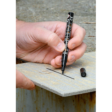 Statybinis žymeklis (markeris), 4 spalvos, permanentinis, atsparus vandeniui, lakas, aliuminis, 4 vnt 7 Statybinis žymeklis (markeris), 4 spalvos, permanentinis, atsparus vandeniui, lakas, aliuminis, 4 vnt 7