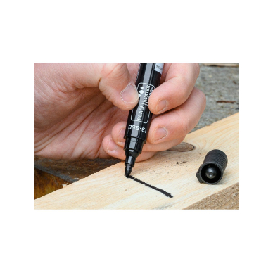 Statybinis žymeklis (markeris), juodas, nuolatinis, atsparus vandeniui, aliejaus pagrindu, kartotiniai iš 20. 2 Statybinis žymeklis (markeris), juodas, nuolatinis, atsparus vandeniui, aliejaus pagrindu, kartotiniai iš 20. 2