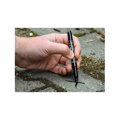 Statybinis žymeklis (markeris), juodas, permanentinis, atsparus vandeniui, aliejinis, 4 vnt 2 Statybinis žymeklis (markeris), juodas, permanentinis, atsparus vandeniui, aliejinis, 4 vnt 2