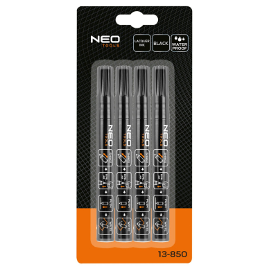 Statybinis žymeklis (markeris) storas, juodas, permanentinis, atsparus vandeniui, lakas, aliuminis, 4 vnt 1 Statybinis žymeklis (markeris) storas, juodas, permanentinis, atsparus vandeniui, lakas, aliuminis, 4 vnt 1