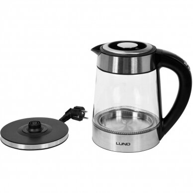 Stiklinis virdulys Lund su LED apšvietimu, 1.7l, 2200W 2 Stiklinis virdulys Lund su LED apšvietimu, 1.7l, 2200W 2