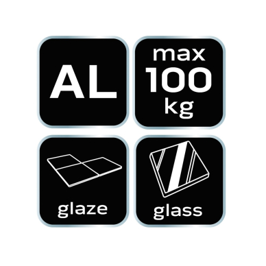 Stiklo neštuvas dvigubas alium , 100 kg 6 Stiklo neštuvas dvigubas alium , 100 kg 6