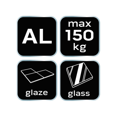 Stiklo neštuvas trigubas alium, 150 kg 6 Stiklo neštuvas trigubas alium, 150 kg 6