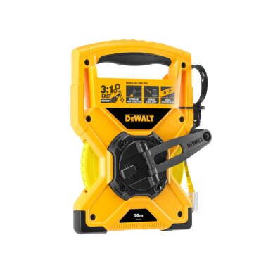 Stiklo pluošto matavimo juosta 30 m, DeWalt DWHT34218-0 2 Stiklo pluošto matavimo juosta 30 m, DeWalt DWHT34218-0 2