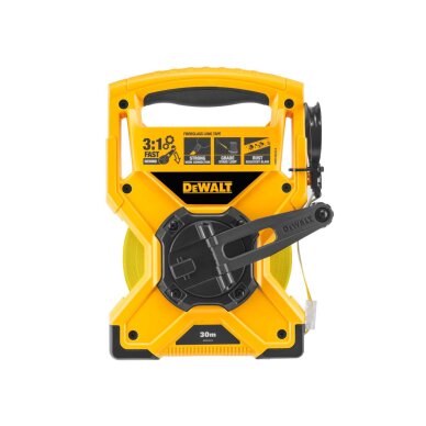 Stiklo pluošto matavimo juosta 30 m, DeWalt DWHT34218-0 Stiklo pluošto matavimo juosta 30 m, DeWalt DWHT34218-0