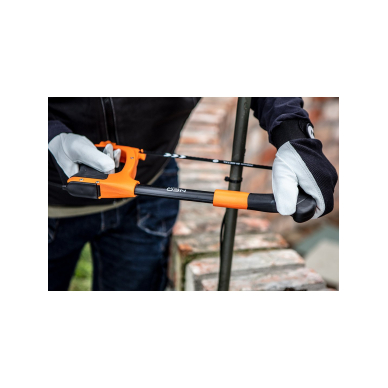 Stiprus metalo pjūklas 300 mm su geležtės laikikliu, aliuminis, dviejų komponentų rankena 3 Stiprus metalo pjūklas 300 mm su geležtės laikikliu, aliuminis, dviejų komponentų rankena 3