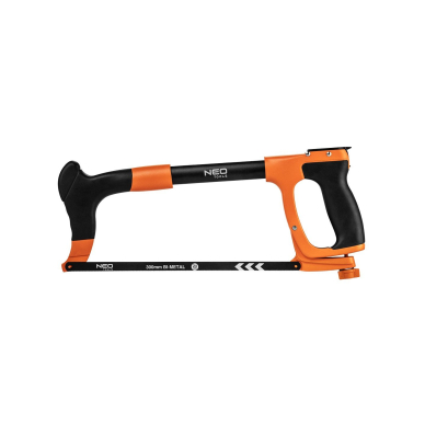 Stiprus metalo pjūklas 300 mm su geležtės laikikliu, aliuminis, dviejų komponentų rankena Stiprus metalo pjūklas 300 mm su geležtės laikikliu, aliuminis, dviejų komponentų rankena