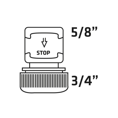 Stop Jungtis 3/4", bimaterial 6 Stop Jungtis 3/4", bimaterial 6