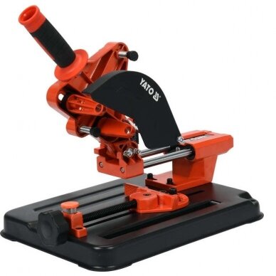 Stovas kampiniam šlifuokliui, su padavimu ir kampo pjovimo funkcija YATO YT-82972, 115 /125 mm 2 Stovas kampiniam šlifuokliui, su padavimu ir kampo pjovimo funkcija YATO YT-82972, 115 /125 mm 2