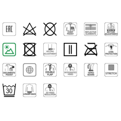 Striukė su kapišonu 3XL dydžio / atspari lietui 3 Striukė su kapišonu 3XL dydžio / atspari lietui 3