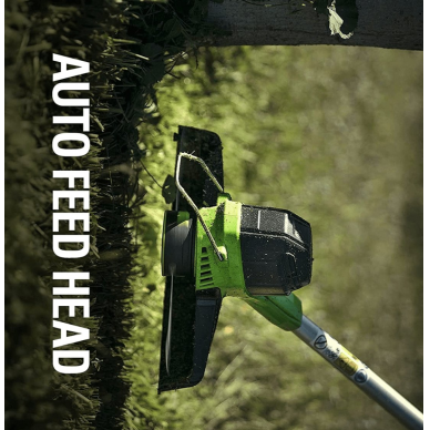 Akumuliatorinis trimeris - žoliapjovė Greenworks G40LTK2, 40 V, 2,0 Ah 11 Akumuliatorinis trimeris - žoliapjovė Greenworks G40LTK2, 40 V, 2,0 Ah 11