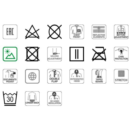 Striukė su kapišonu 3XL dydžio / atspari lietui 3 Striukė su kapišonu 3XL dydžio / atspari lietui 3