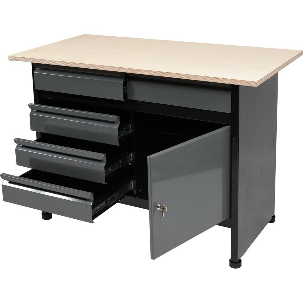 Stalas įrankių dirbtuvėms 116x60cm Vorel Stalas įrankių dirbtuvėms 116x60cm Vorel