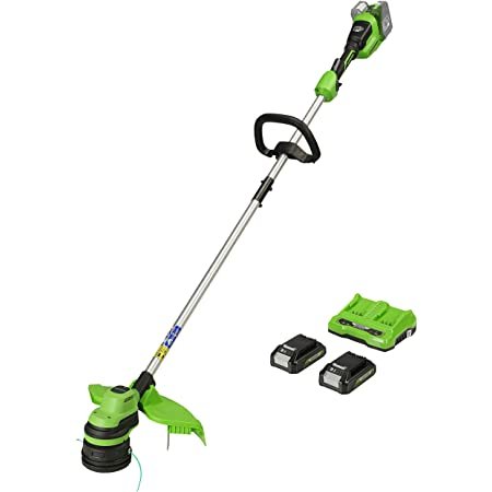 Akumuliatorinis trimeris - žoliapjovė Greenworks GD24X2LTK2x, 48 V