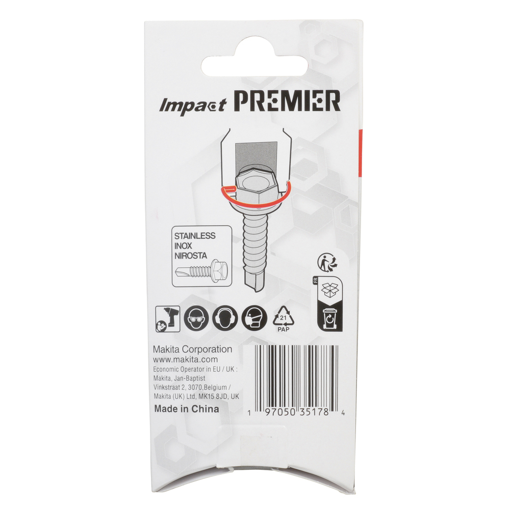 Sukimo antgalis Makita E-22888 Impact Premier 1/4" SW, 8x50mm 3