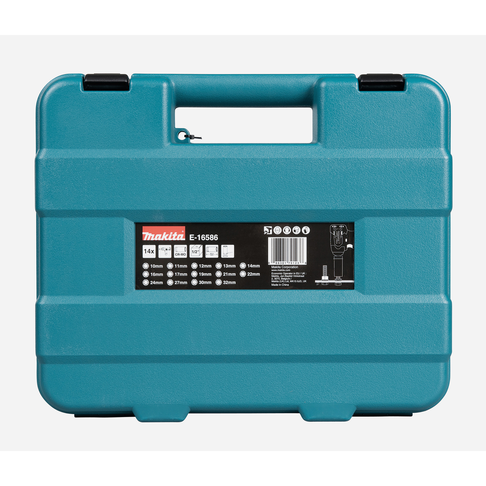 Sukimo antgalių komplektas Makita E-16586, 14 vnt. 1/2''x 81,5mm 3 Sukimo antgalių komplektas Makita E-16586, 14 vnt. 1/2''x 81,5mm 3