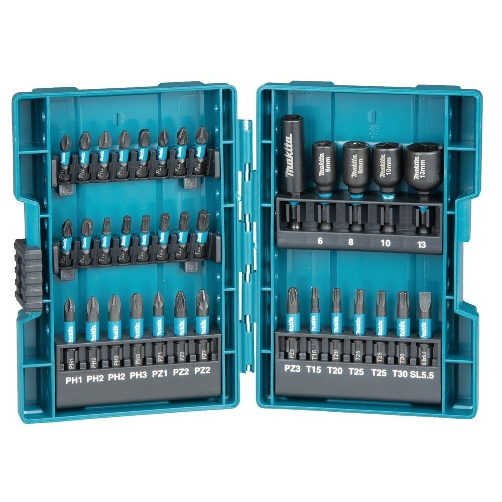 Sukimo antgalių komplektas Makita B-66880, 35 vnt. Sukimo antgalių komplektas Makita B-66880, 35 vnt.