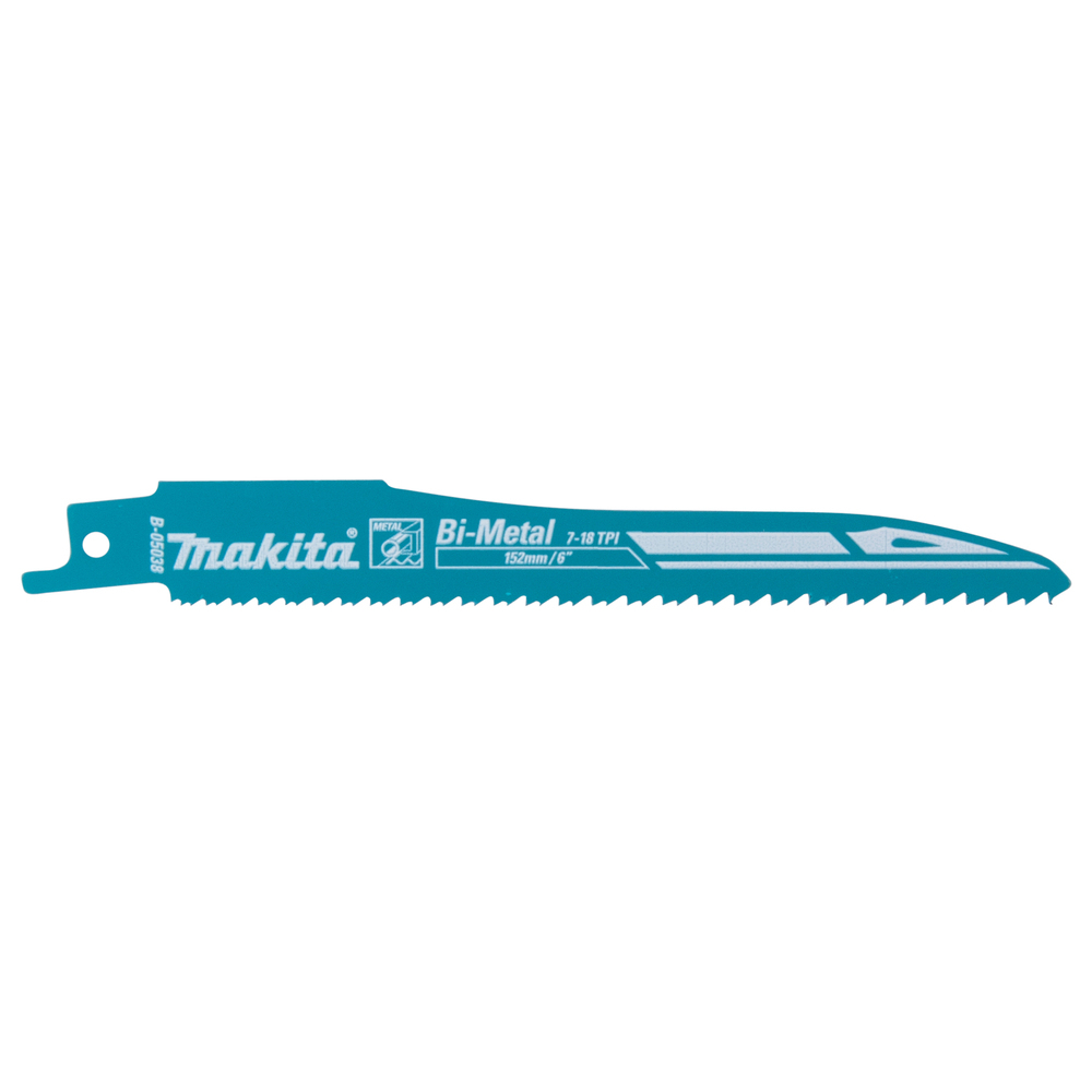 Tiesinio pjūklo pjūkleliai Makita B-05038-2, SUPER EXPRESS , BIM 152x0,9mm 7-18Tpi, 2 vnt. 1