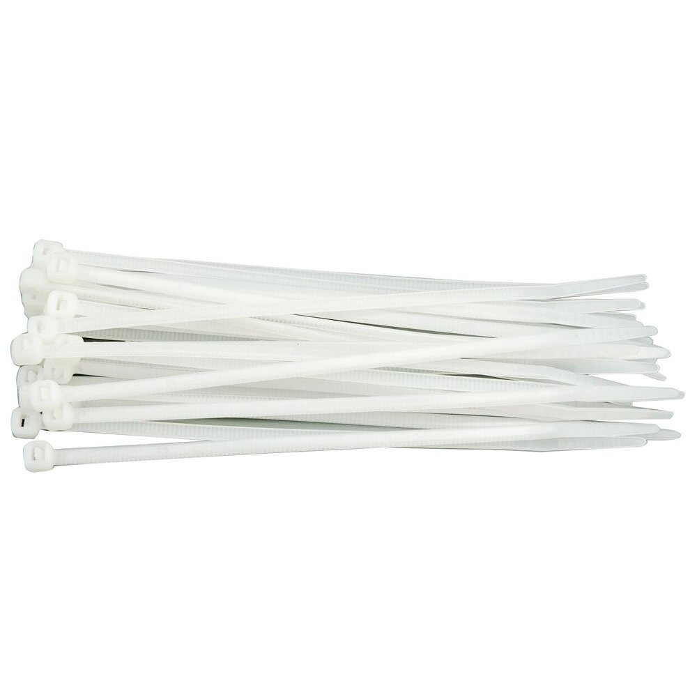 Suveržimo dirželiai 290x3,6 100vnt. balti (73885) Suveržimo dirželiai 290x3,6 100vnt. balti (73885)