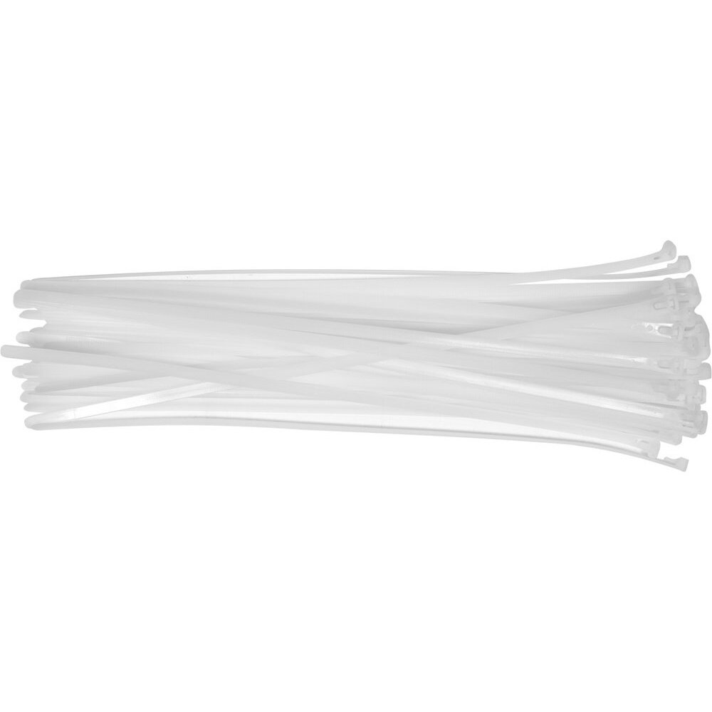 Suveržimo dirželiai balti | 7,6X400 mm | 50 vnt (YT-70667) Suveržimo dirželiai balti | 7,6X400 mm | 50 vnt (YT-70667)