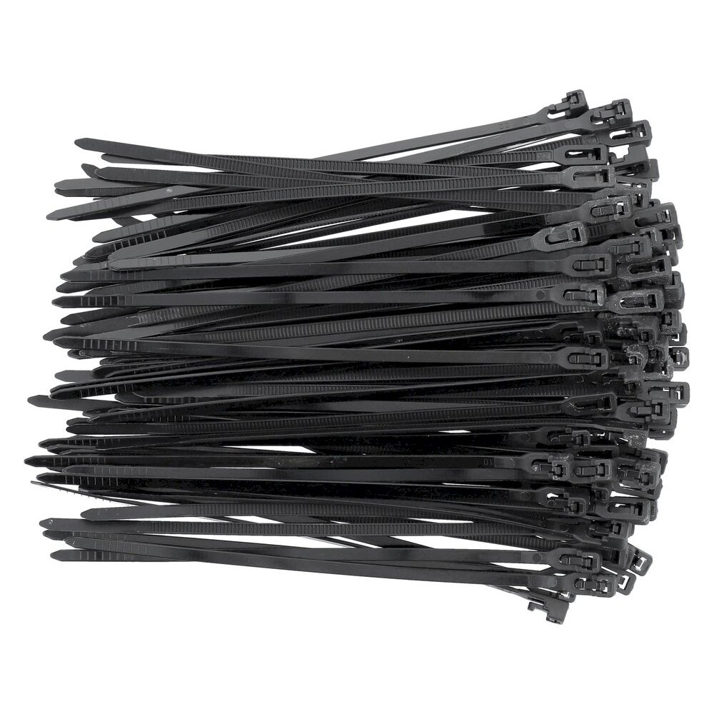 Suveržimo dirželiai juodi | 3,6X150 mm | 100 vnt (YT-70670) Suveržimo dirželiai juodi | 3,6X150 mm | 100 vnt (YT-70670)