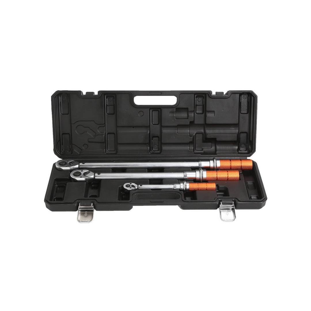 Sukimo momento veržliarakčių 3 dalių rinkinys, 1/4", 3/8", 1/2" 2 Sukimo momento veržliarakčių 3 dalių rinkinys, 1/4", 3/8", 1/2" 2