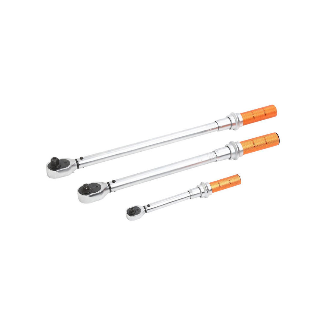 Sukimo momento veržliarakčių 3 dalių rinkinys, 1/4", 3/8", 1/2" 3