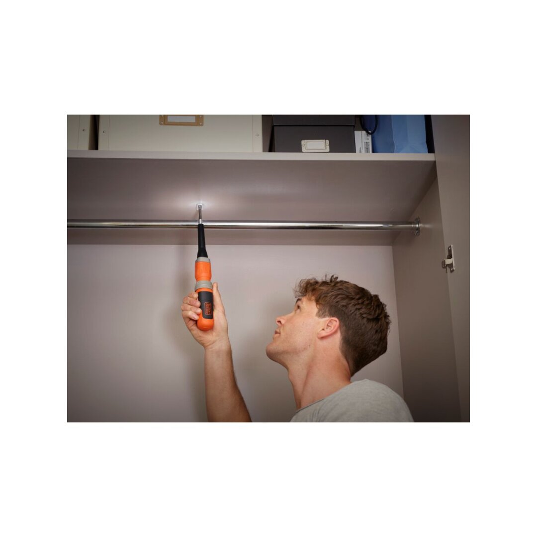 Suktukas akumuliatorinis, 3.6V BCF603C-QW, Integruotas Akumuliatorius 1,5 AH, Black&Decker 4