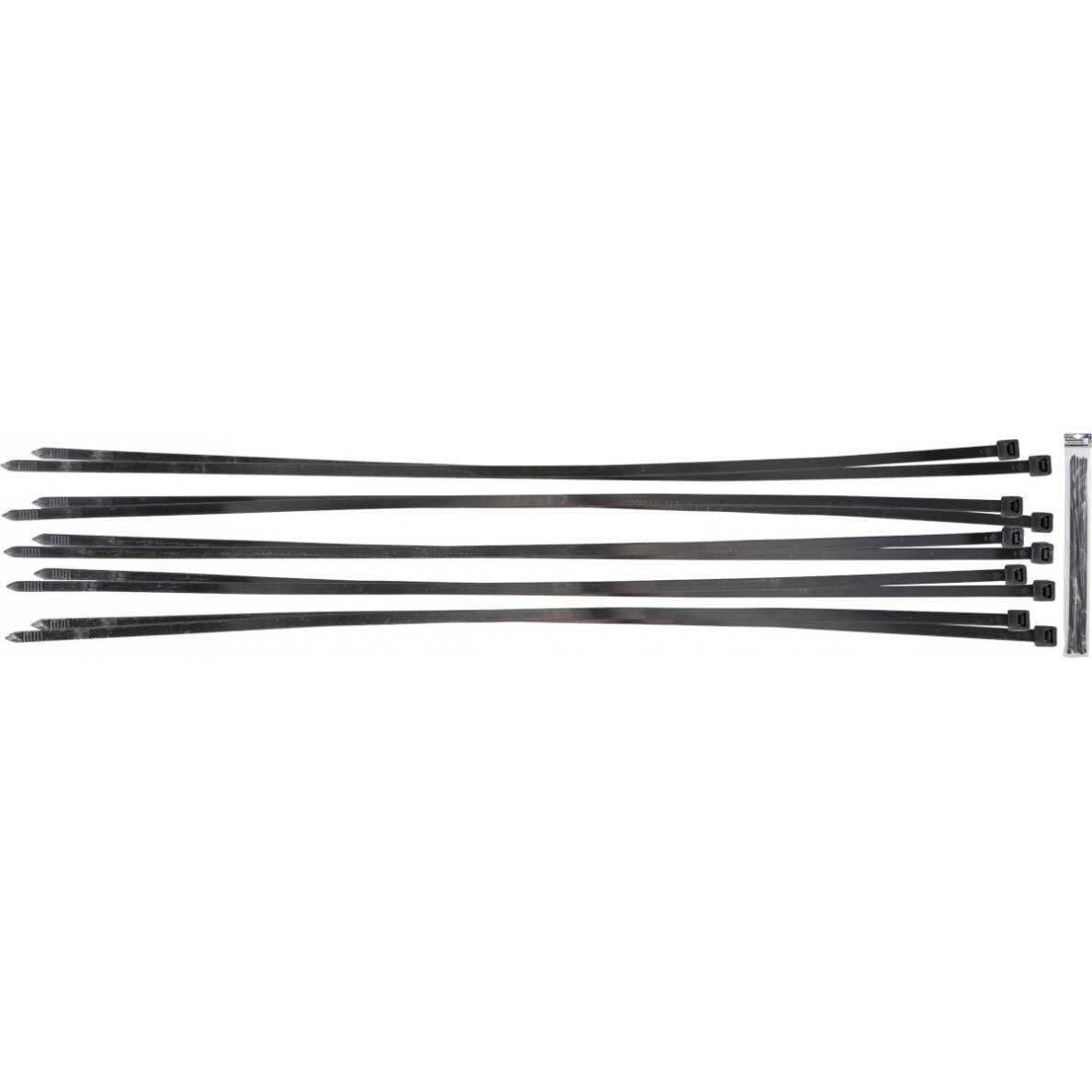 Suveržimo dirželių asortimentas | juodi | 8,0 x 700 mm | 10 vnt. (80773)