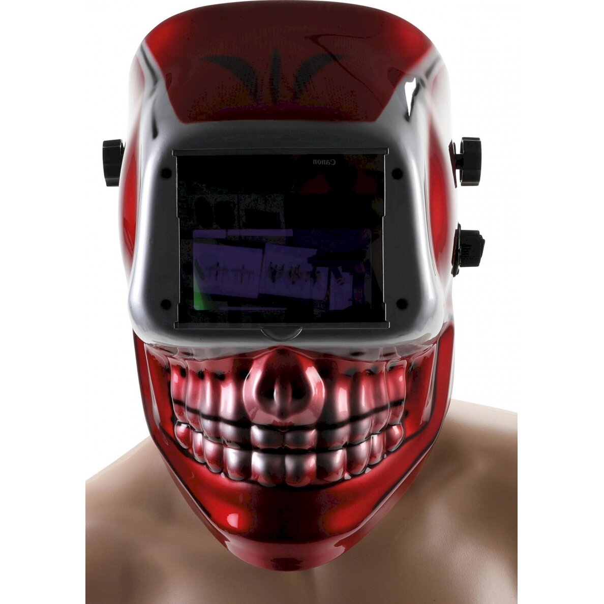 Suvirinimo šalmas "SKULL" | automatinis tamsėjimas (8858) 1 Suvirinimo šalmas "SKULL" | automatinis tamsėjimas (8858) 1